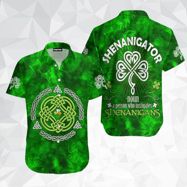 Shamrock St Patrick's Day Hawaiian Shirt