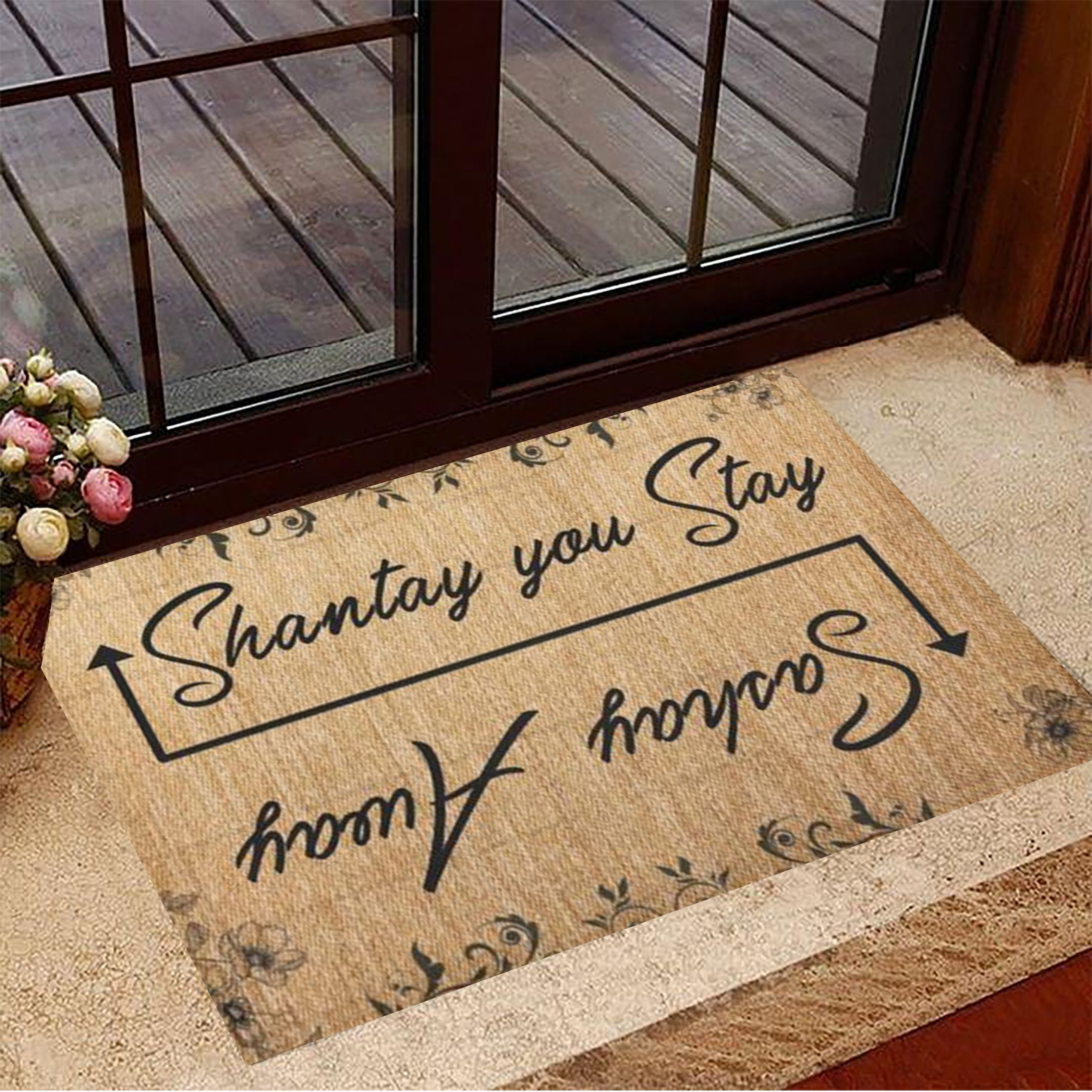 Shantay You Stay And Santay Ahome Rubber Doormat