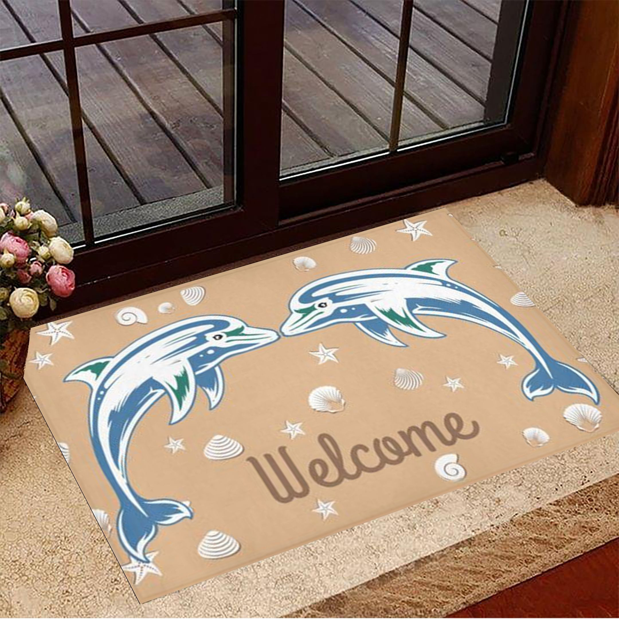 Sharks Welcome Rubber Doormat Funny Welcome Mats Gifts For Shark Lovers