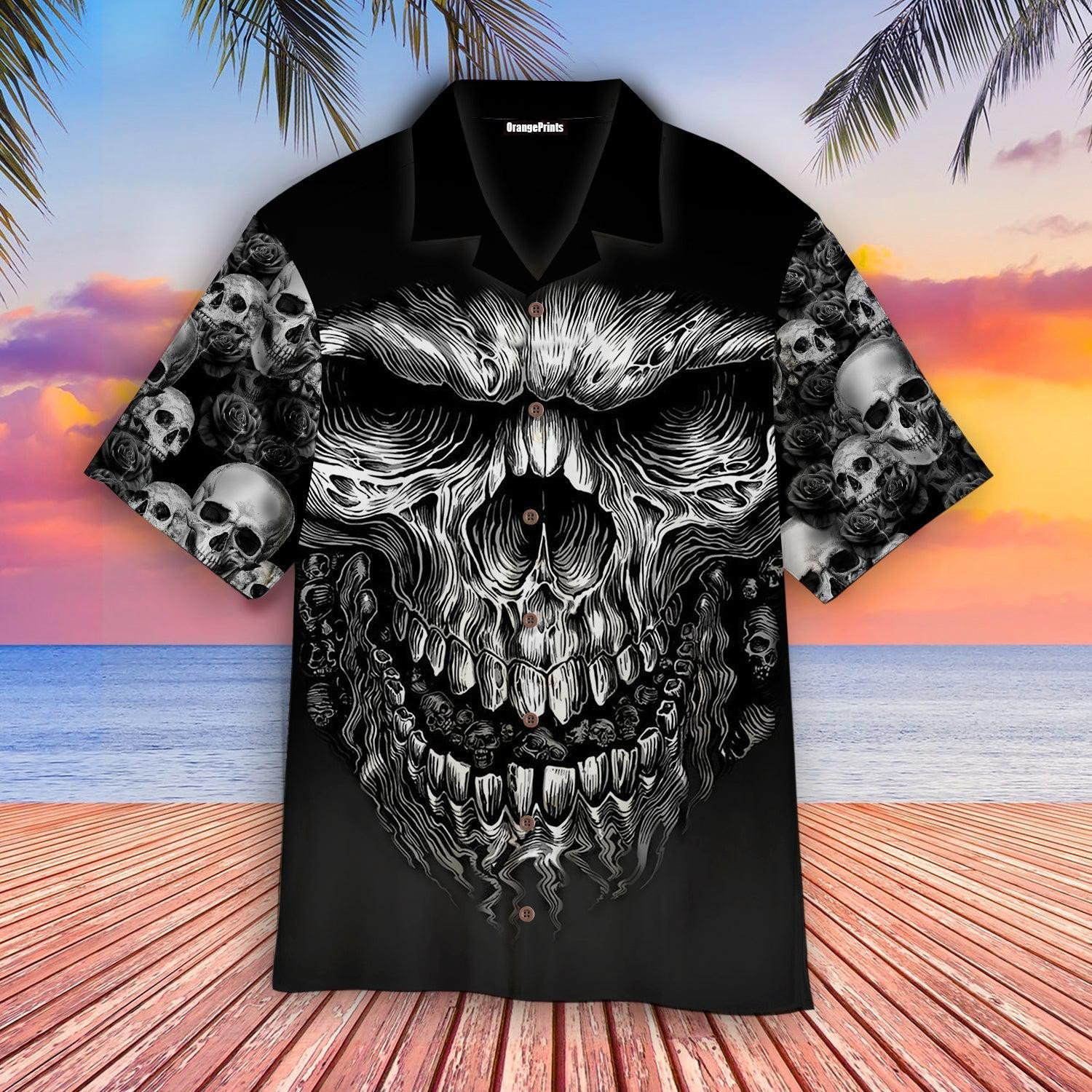 Shredder Skull Hawaiian Shirt