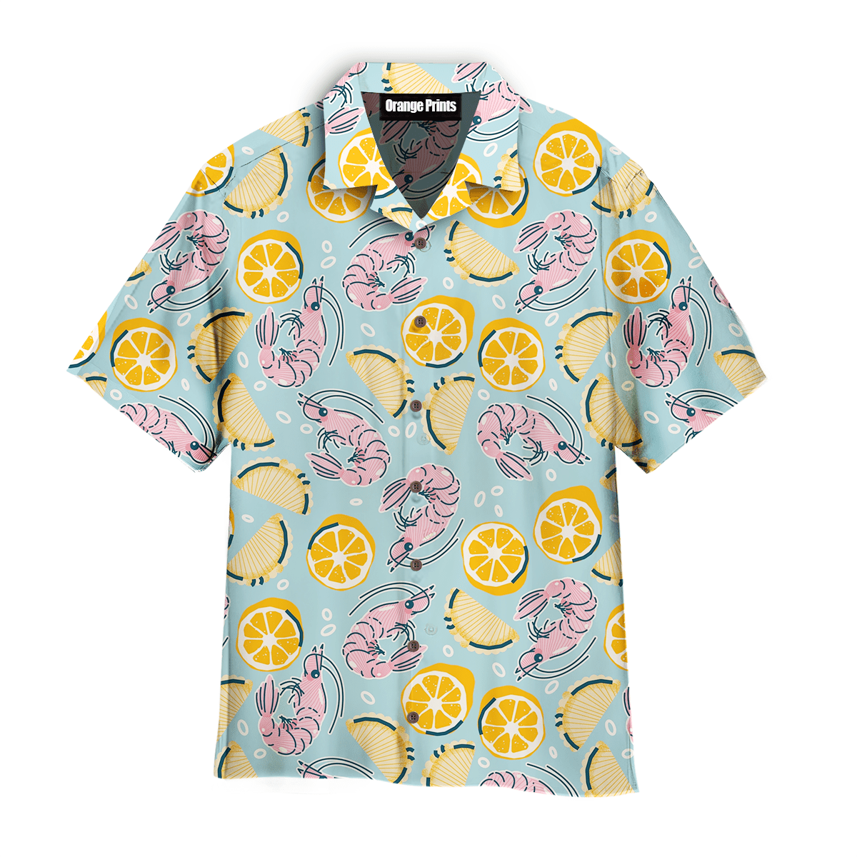 Shrimps Lover Pattern Hawaiian Shirt