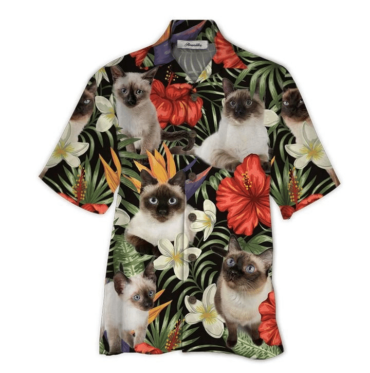 Siamese Cat Hawaiian Shirt