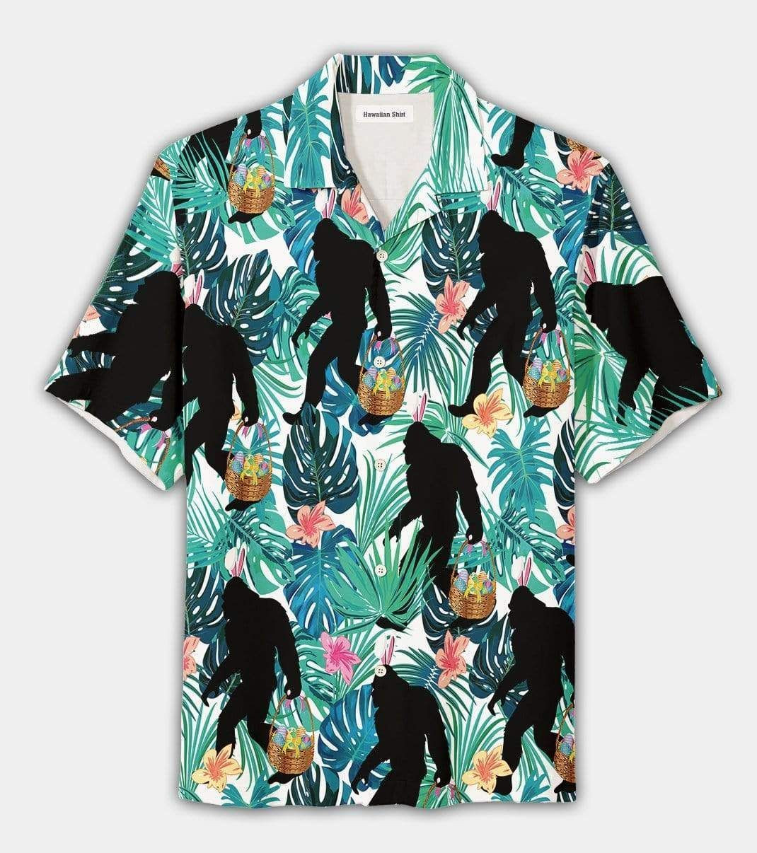 Simple Bunny Bigfoot Hawaiian Shirt