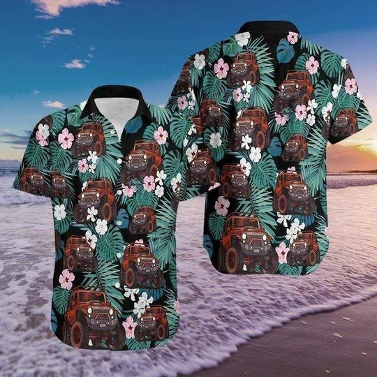 Simple Ukulele Floral Hawaiian Shirt