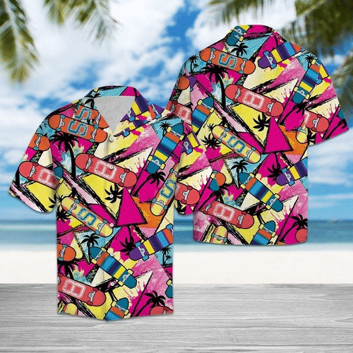 Skateboard Hawaiian Shirt
