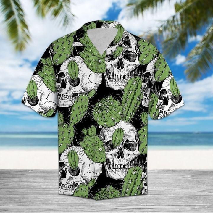 Skull And Cactus Hawaiian Shirt