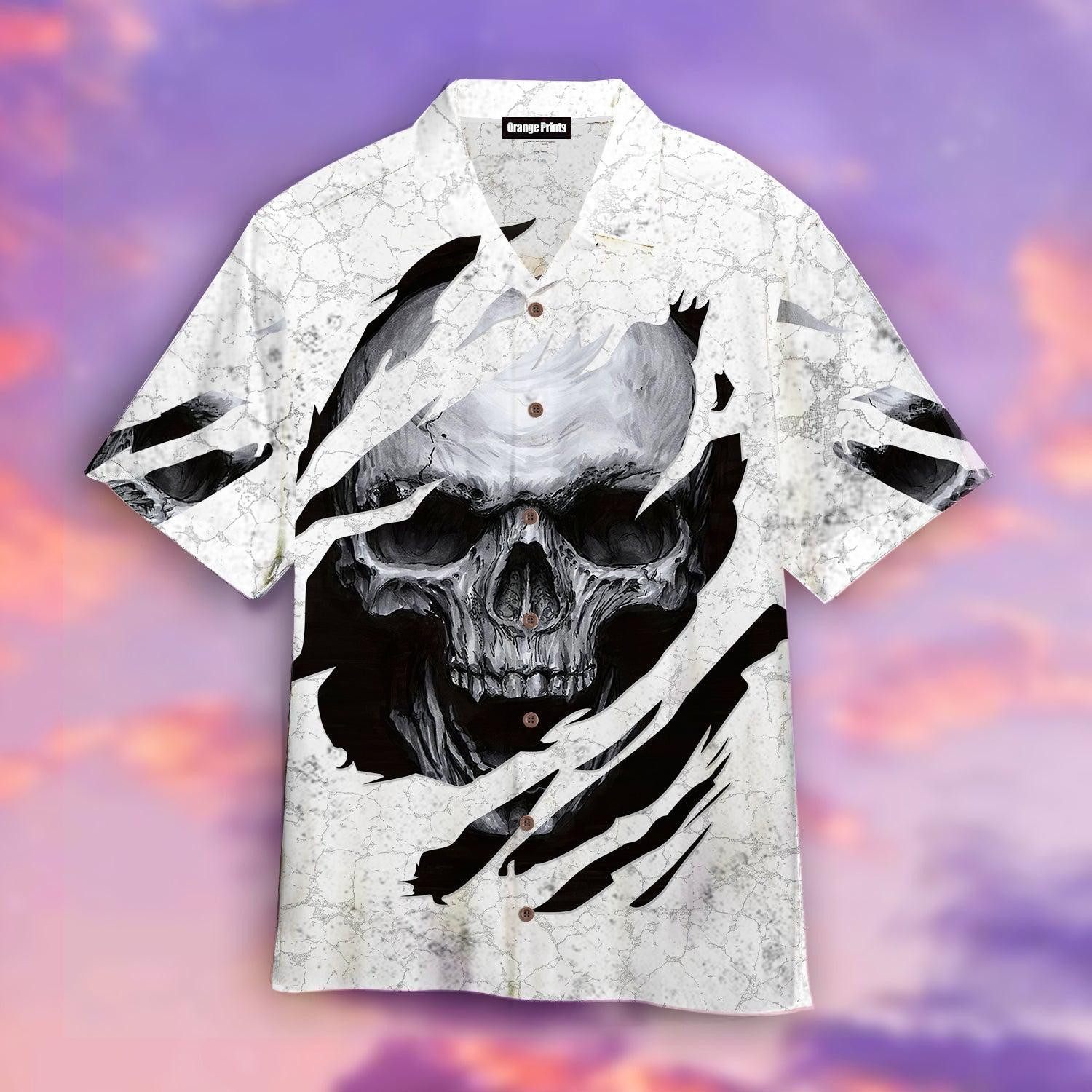 Skull Black Hawaiian Shirt