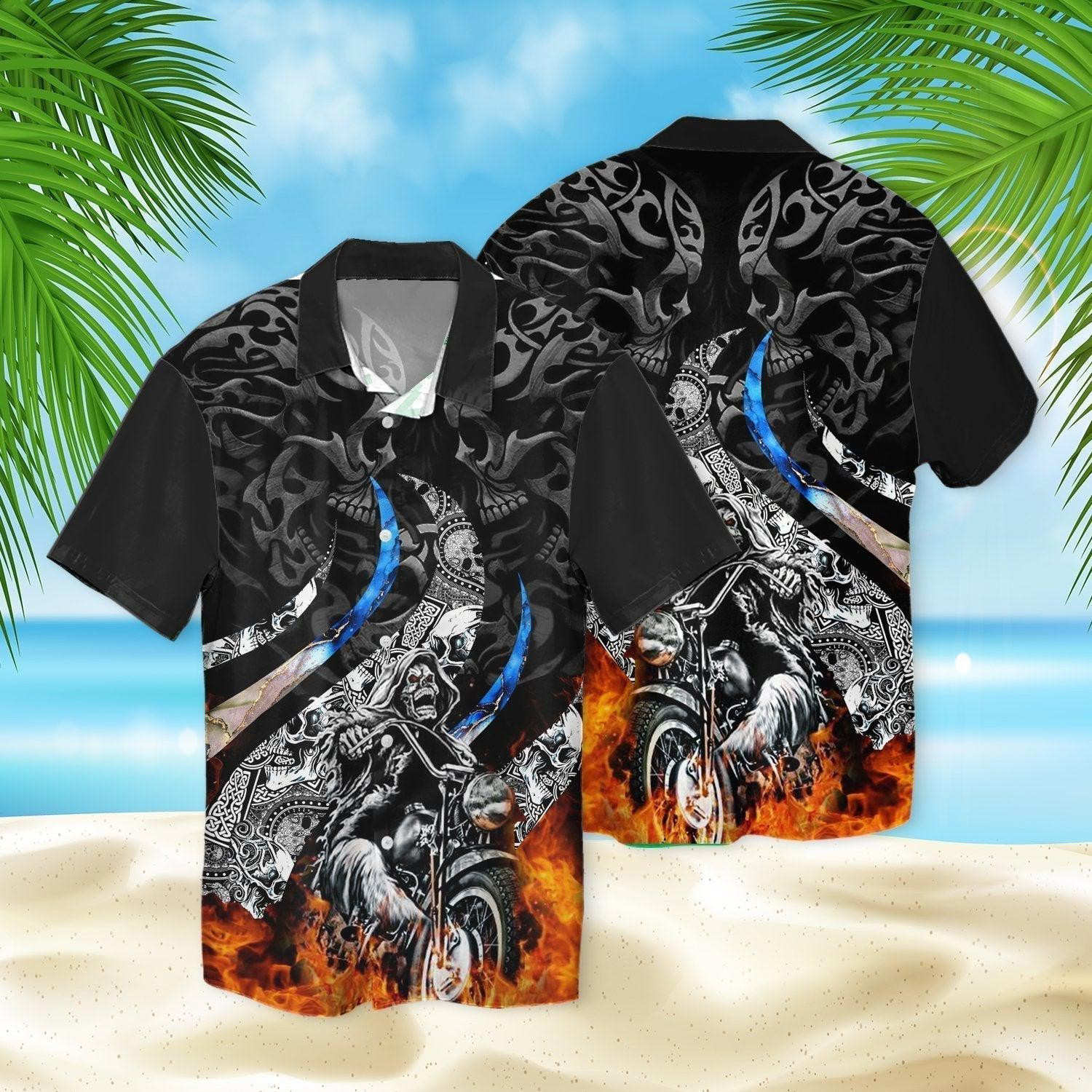 Skull Fight Hawaiian Shirt