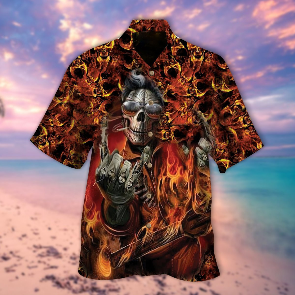 Skull Halloween Hawaiian Shirt