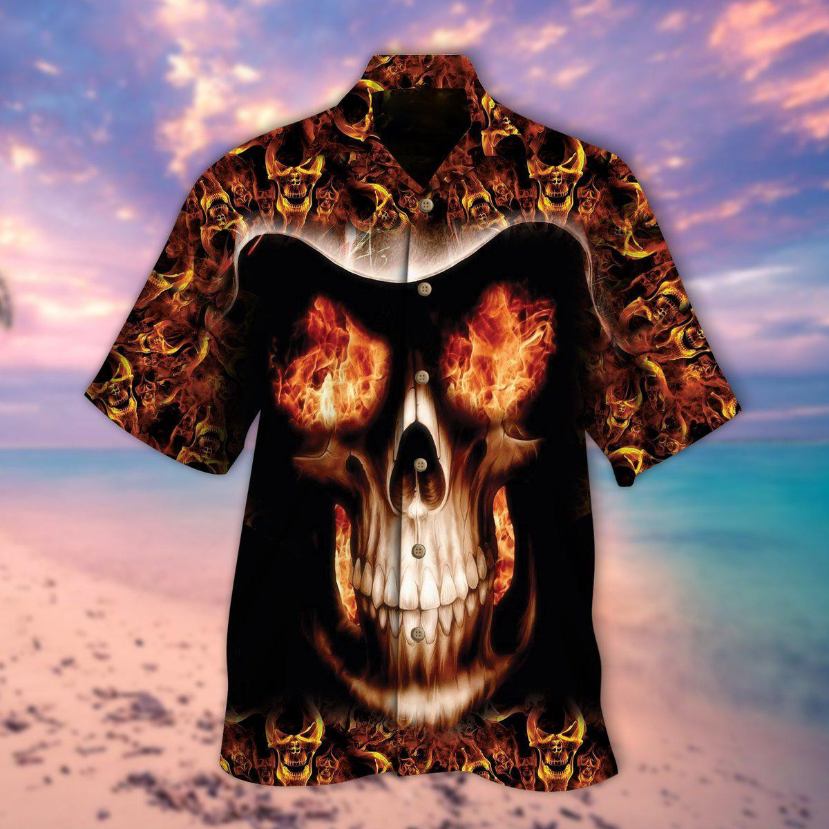 Skull Halloween Hawaiian Shirt