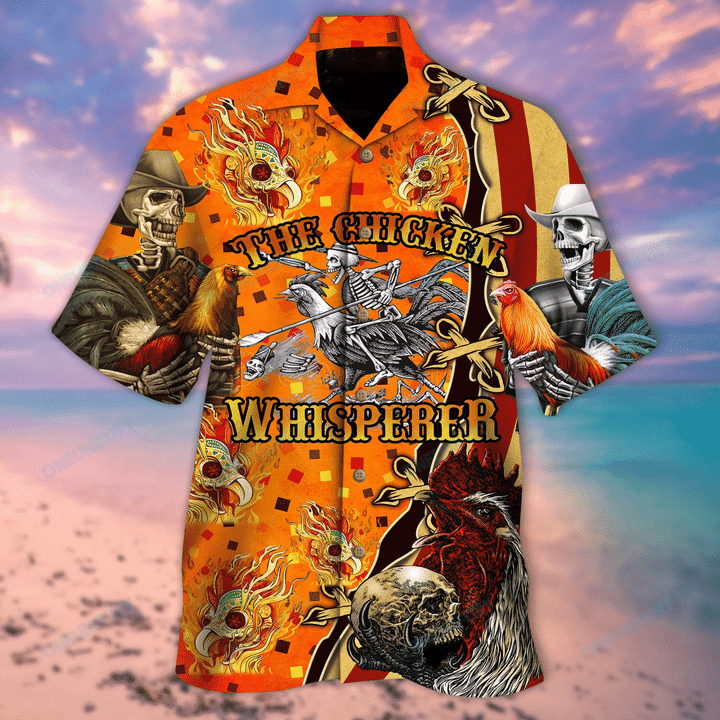 Skull Hot Chilli Chicken Hawaiian Shirt