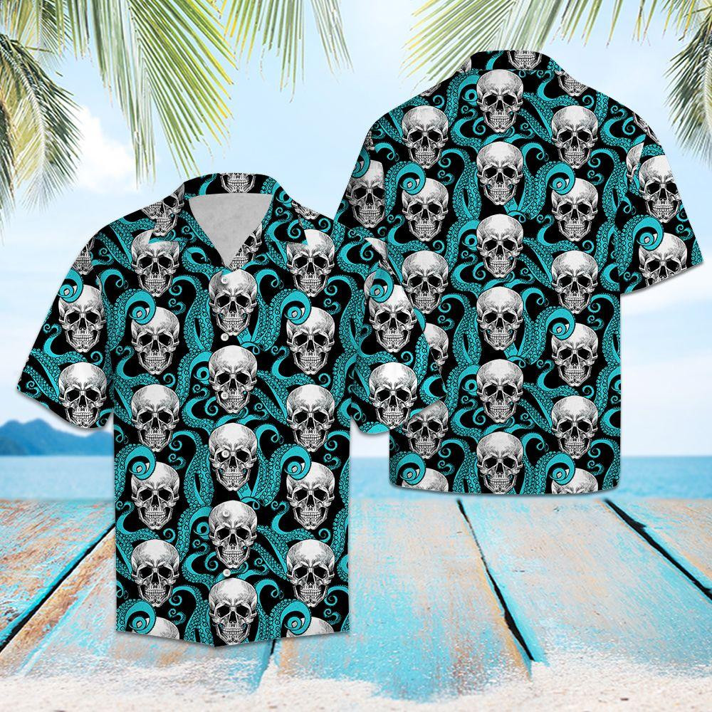 Skull Octopus Hawaiian Shirt