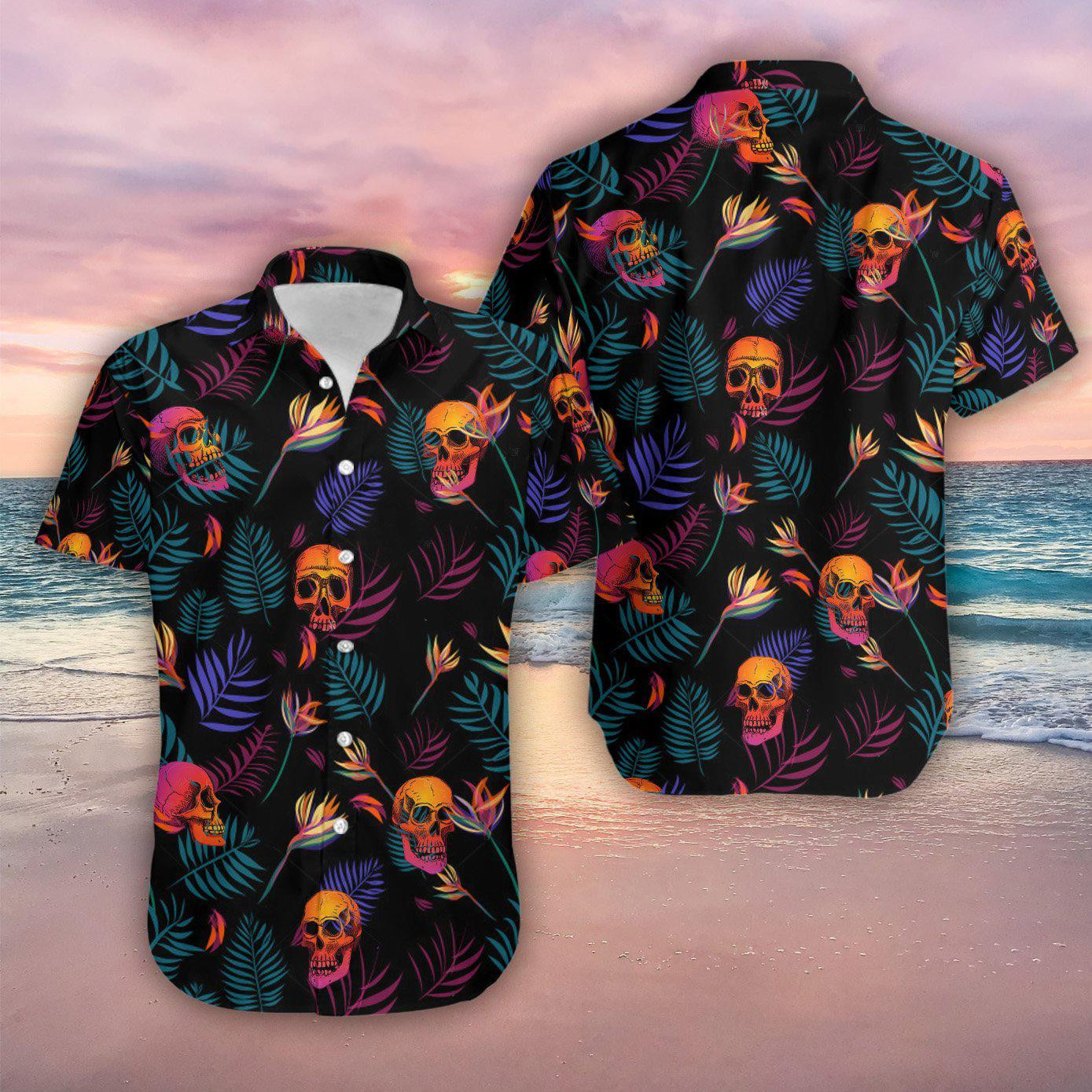 Skull Spooky Hawaiian Shirt