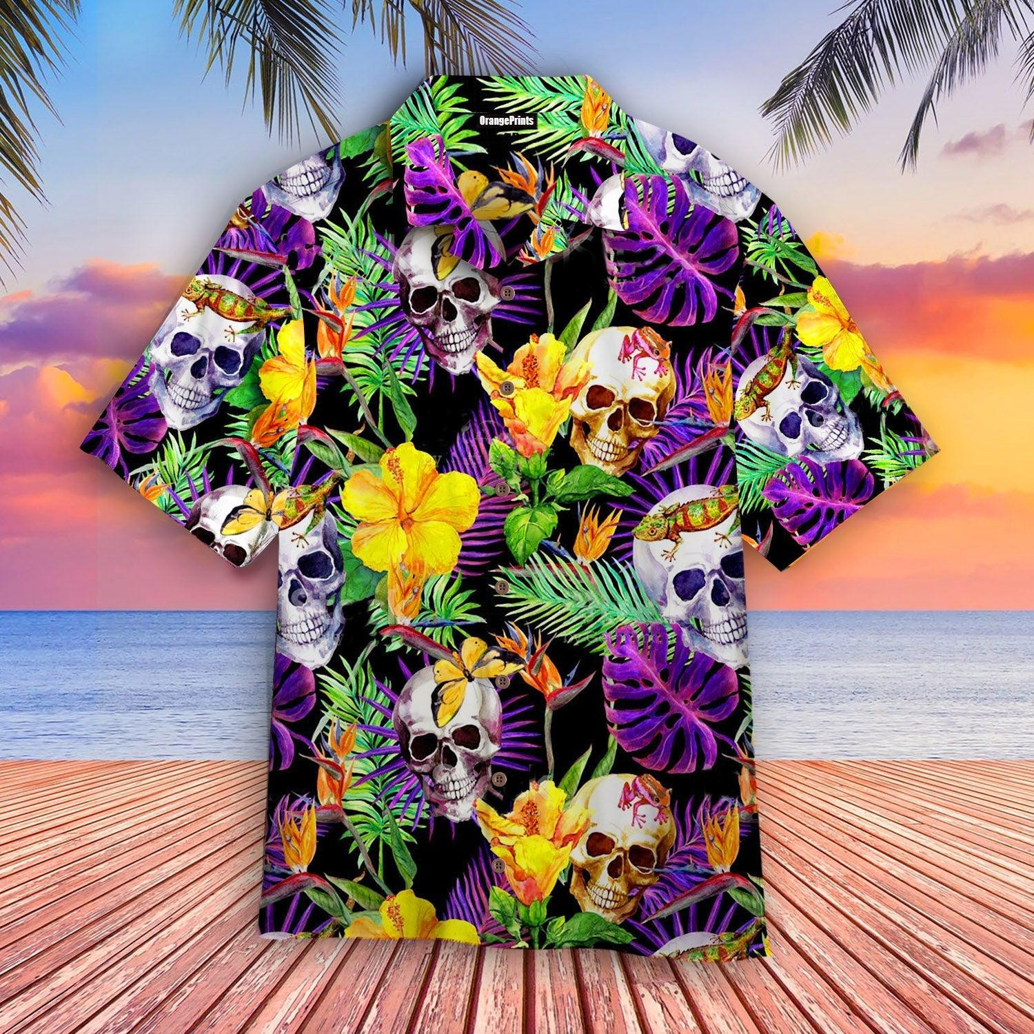 Skull Tropical Hawaiian Shirt