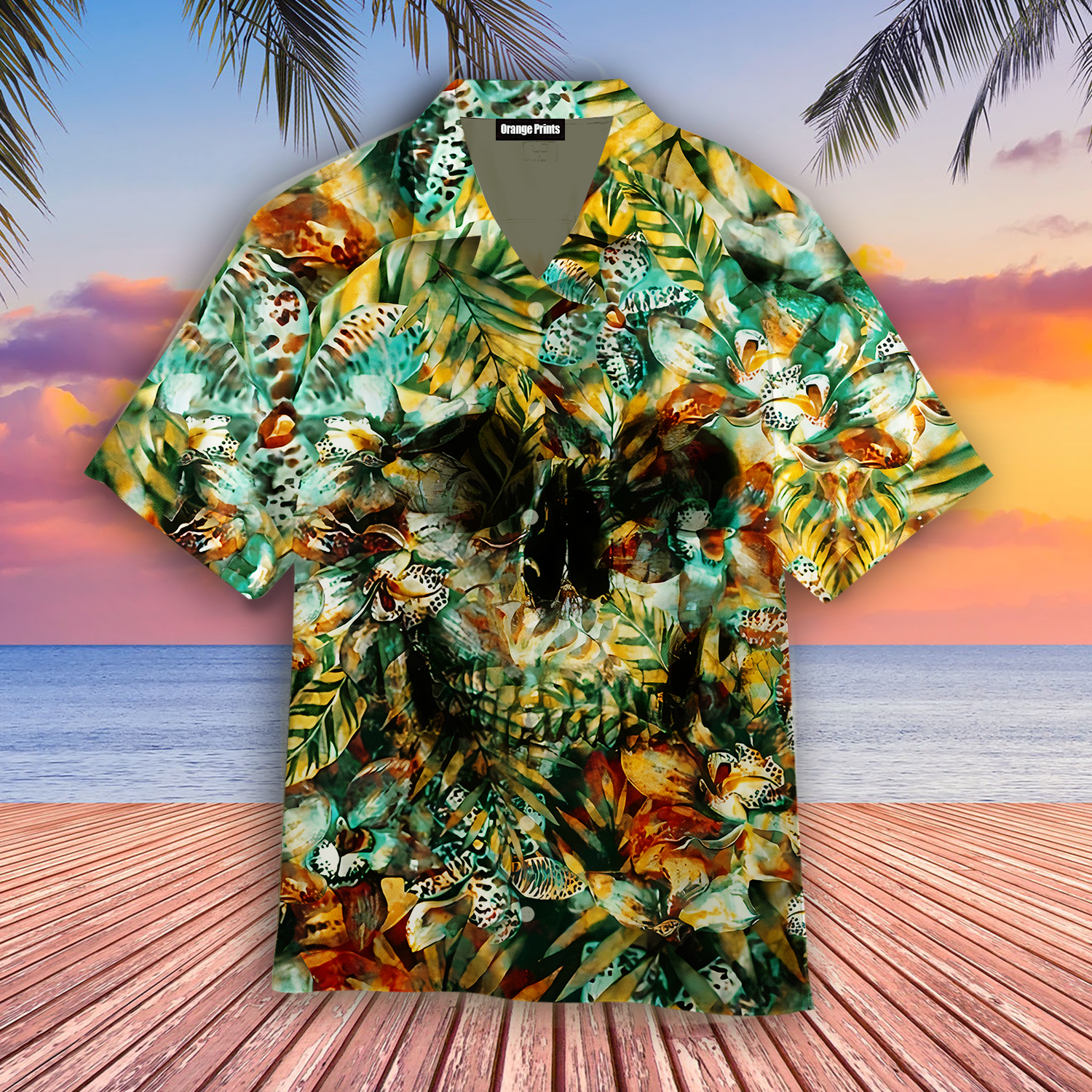 Skull Tropical Hawaiian Shirt