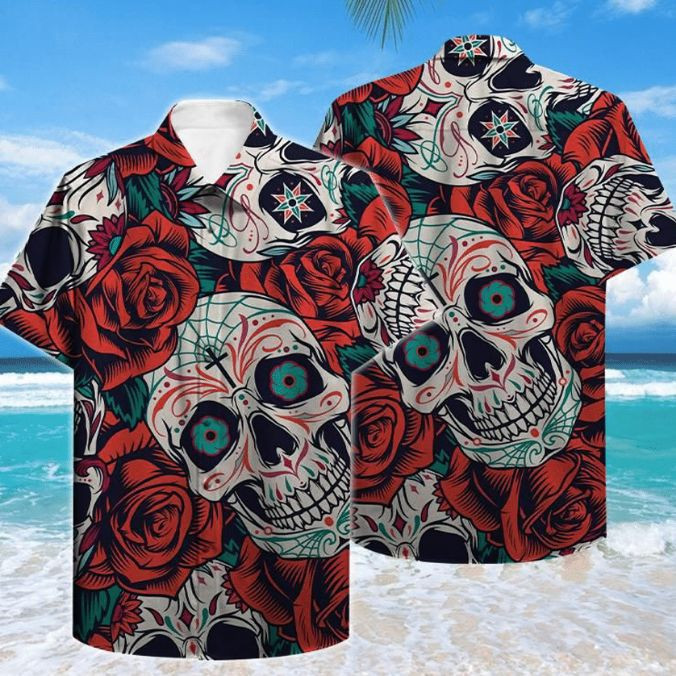 Skull Tropical Iv Hawaiian Shirt