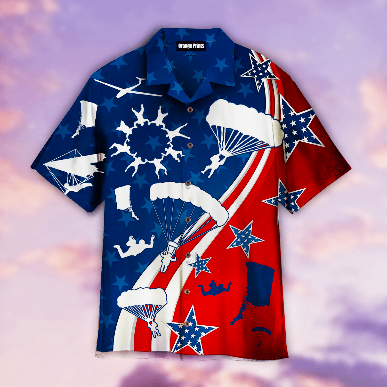 Skydiving Nature Hawaiian Shirt
