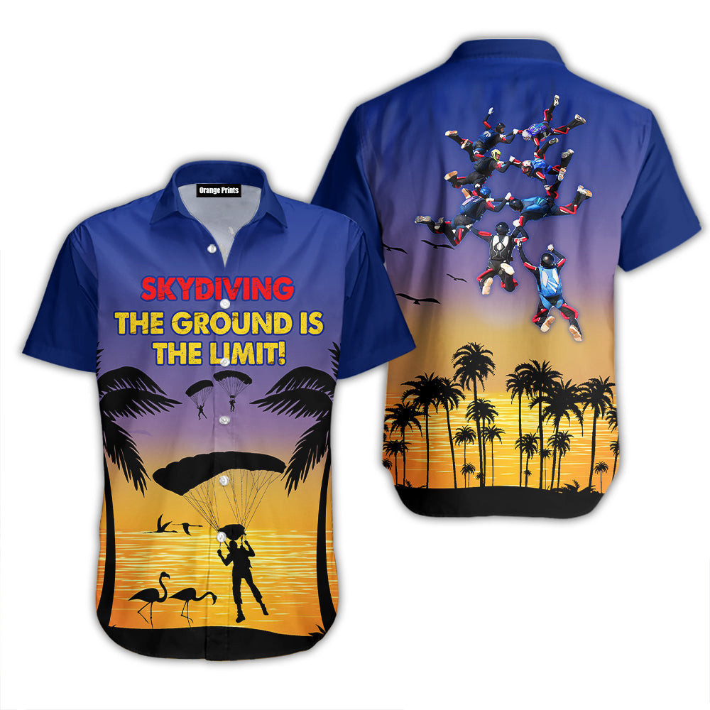Skydiving The Ground Is Limit Hawaiian Shirt