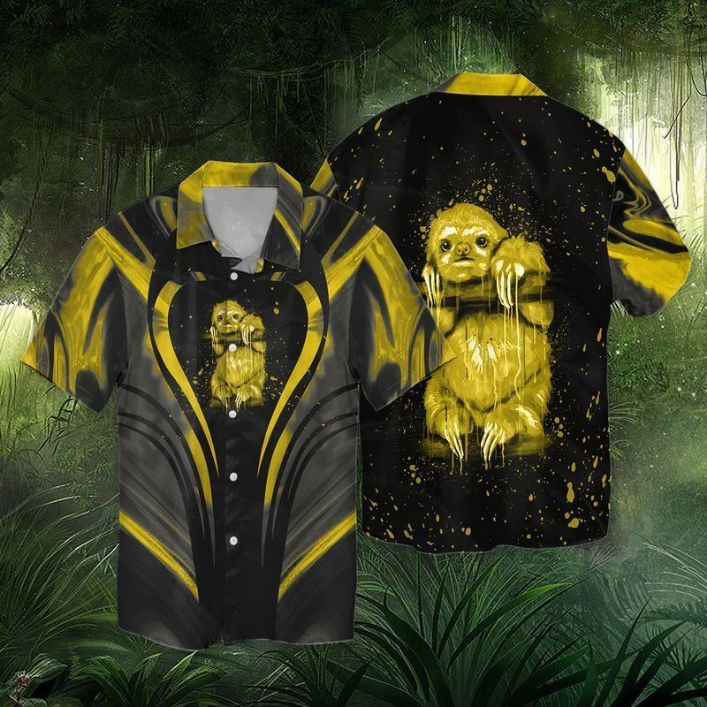 Sloth Color Hawaiian Shirt