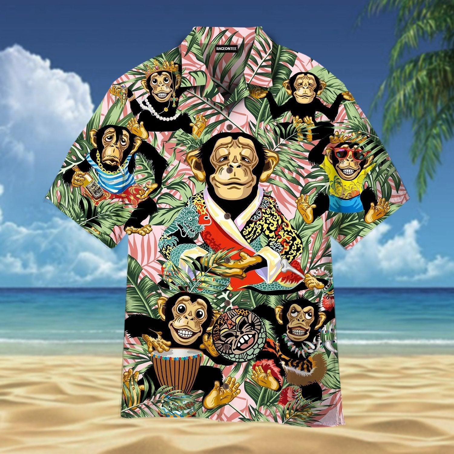 Smile Like A Monkey Hawaiian Shirt