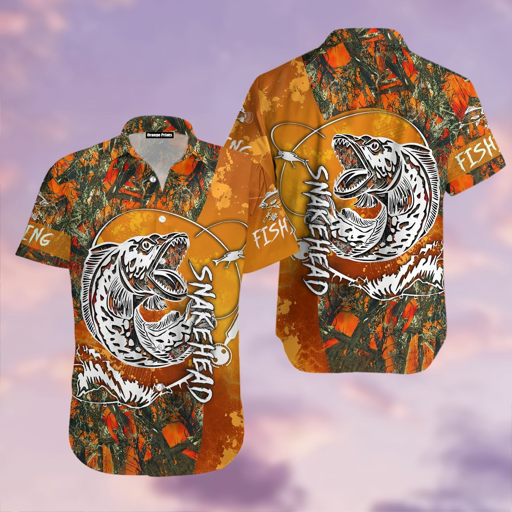 Snakehead Fishing Hawaiian Shirt