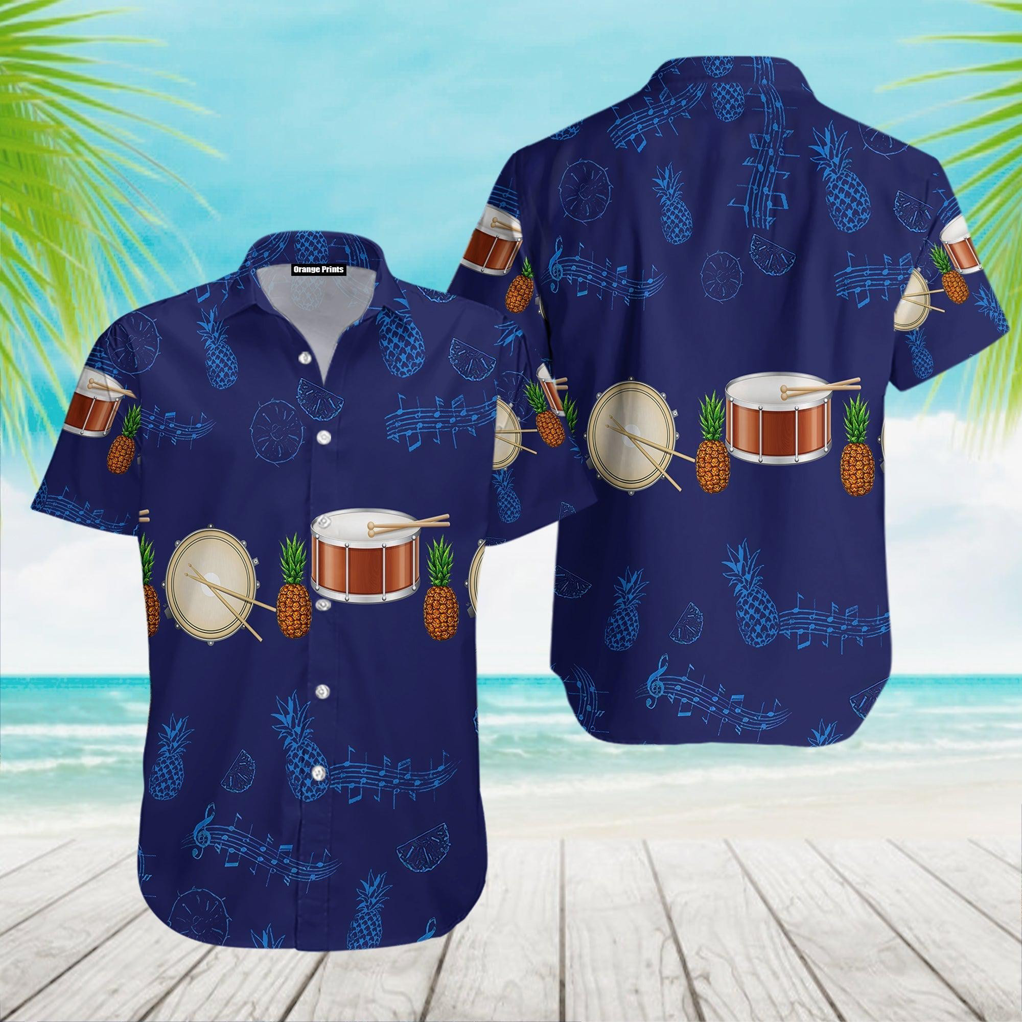 Snare Drum Musical Instrument Hawaiian Shirt