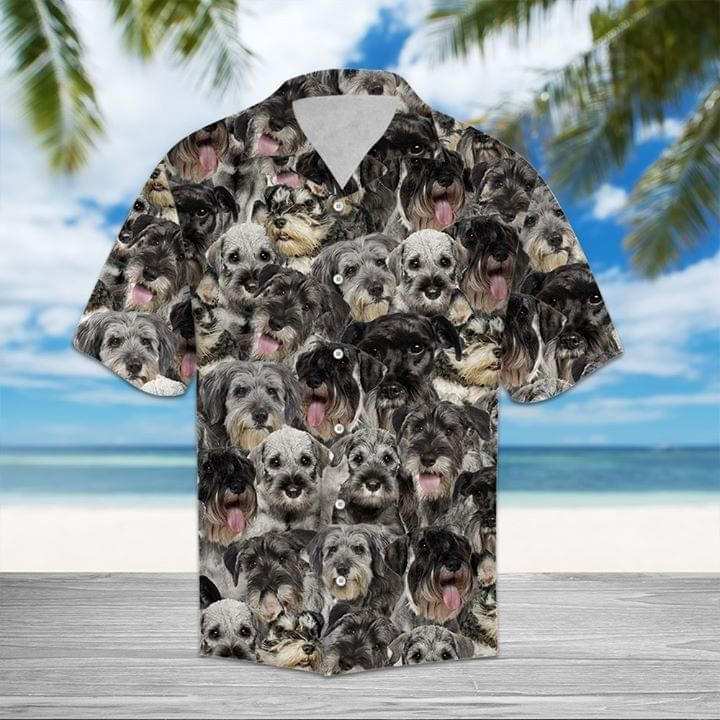 Snauzcher Dogs Hawaiian Shirt