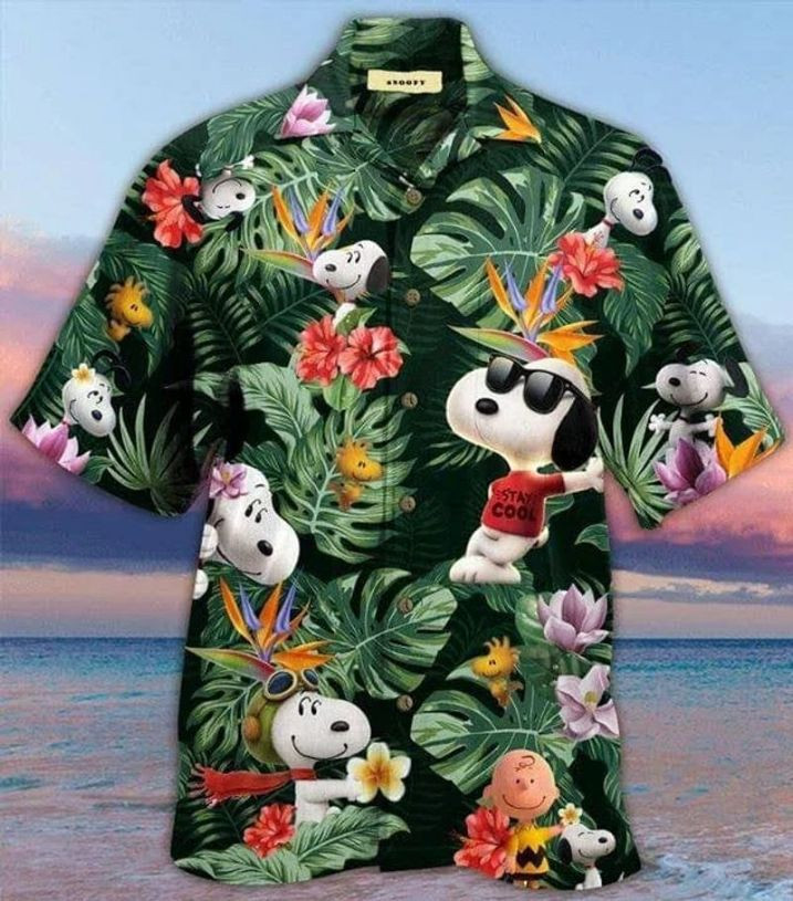 Snoopy And Charlie Brown With Summer Funny Hawaiian Shirt