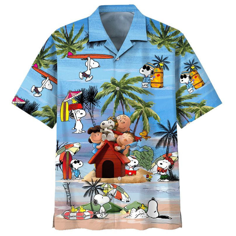 Snoopy And Friend With Summer Hawaiian Shirt