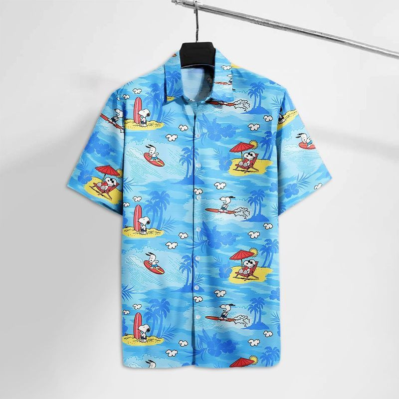 Snoopy Cartoon Peanut Beagle On The Beach Hawaiian Shirt