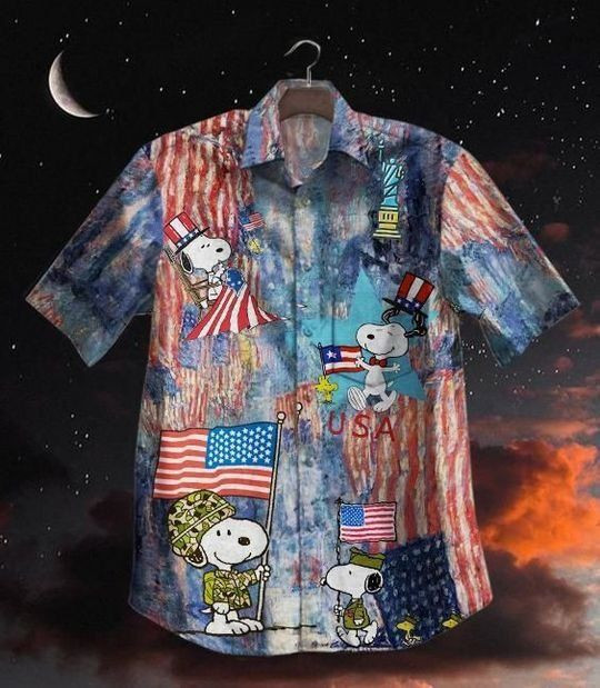 Snoopy Veterans Day Hawaiian Shirt