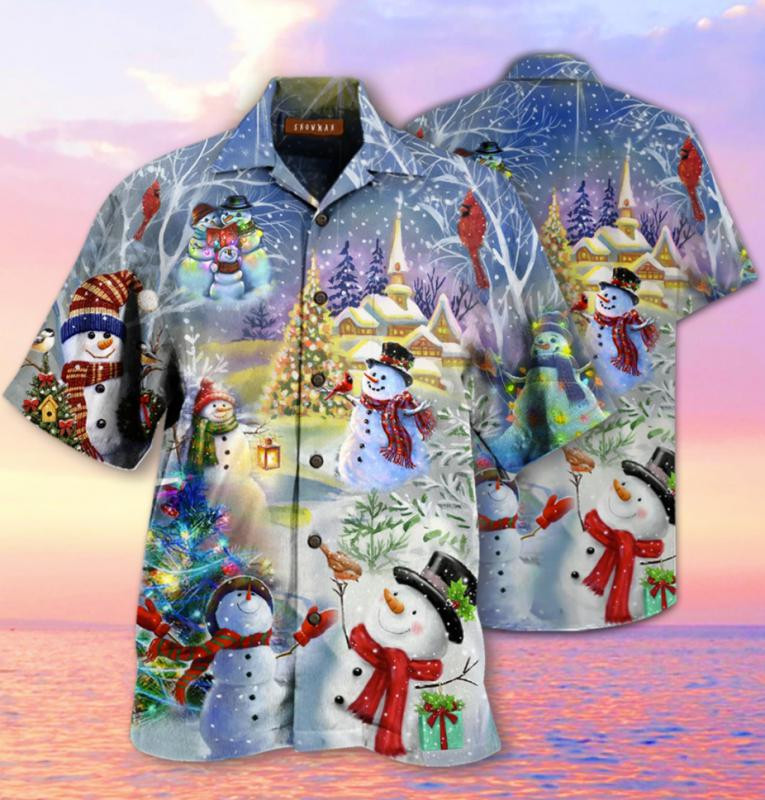 Snowman Hawaiian Shirt
