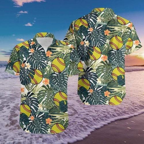 Softball Simple Aloha Hawaiian Shirt