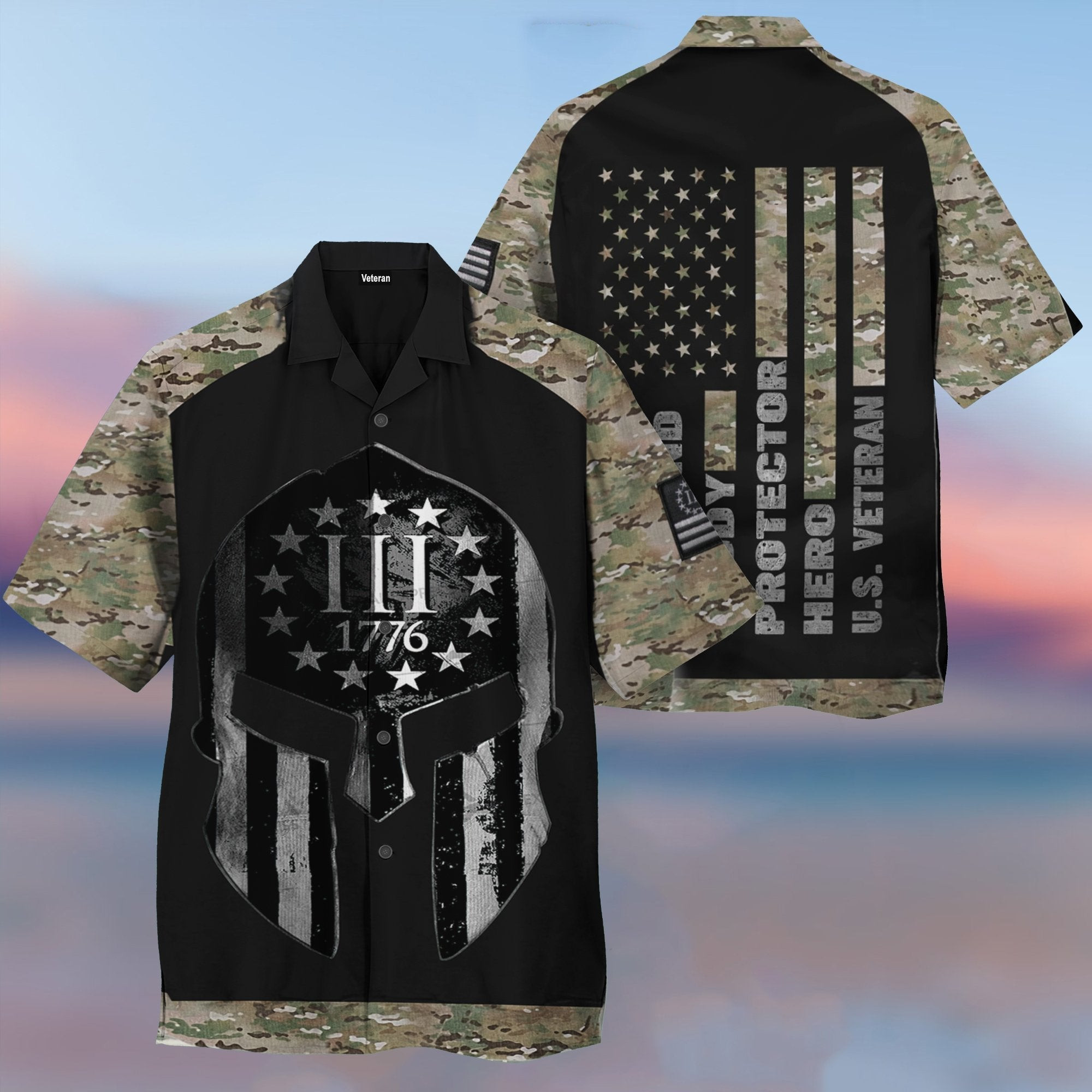 Soldier US Army Veteran Hawaiian Shirt