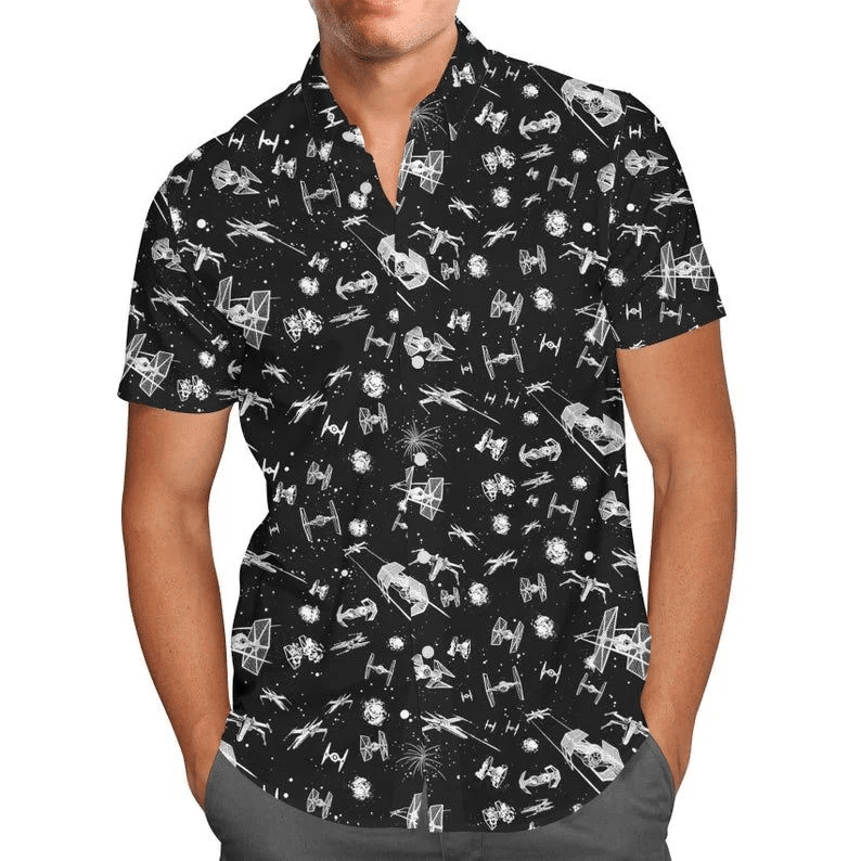 Space Ship Battle Star Wars Hawaiian Shirt
