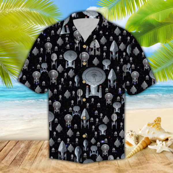 Spaceship Hawaiian Shirt