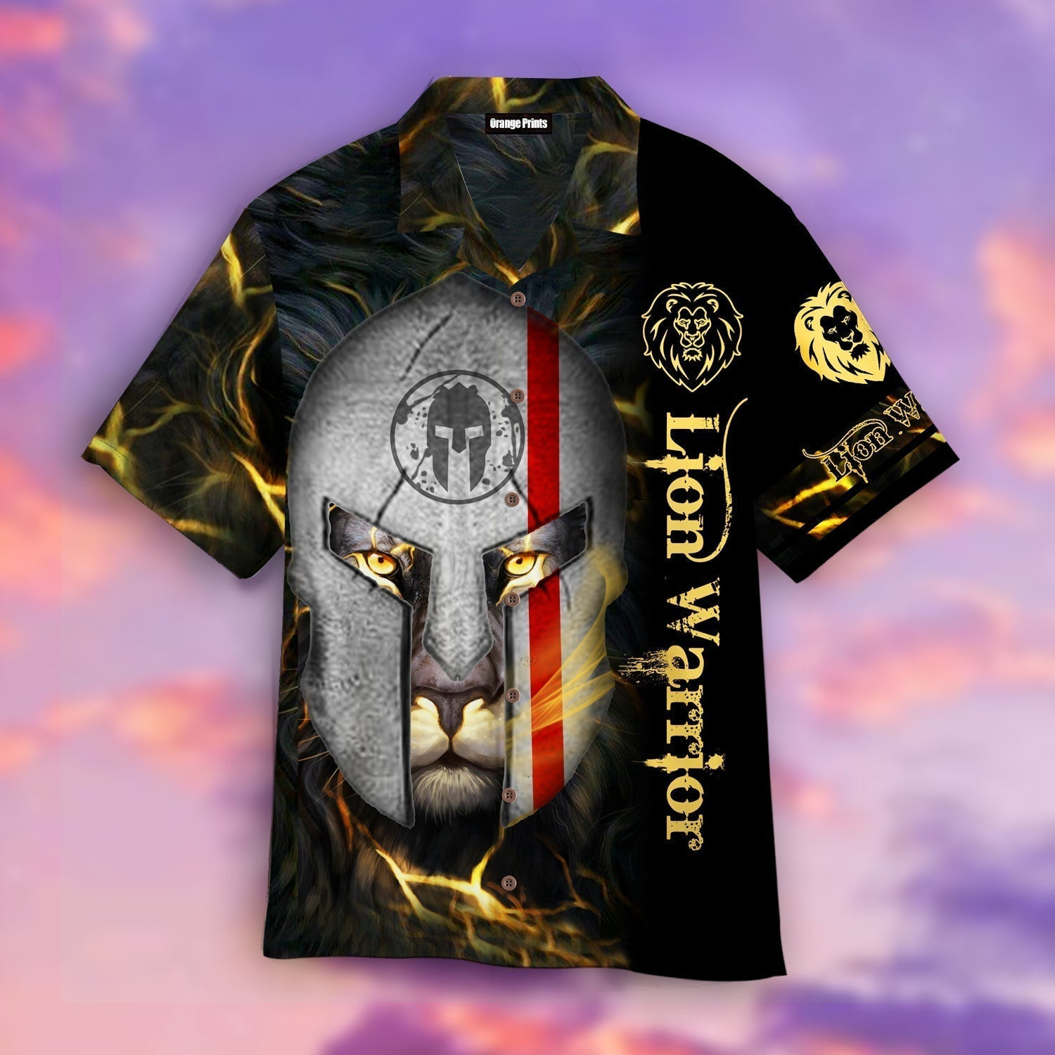 Spartan Lion Warrior Hawaiian Shirt