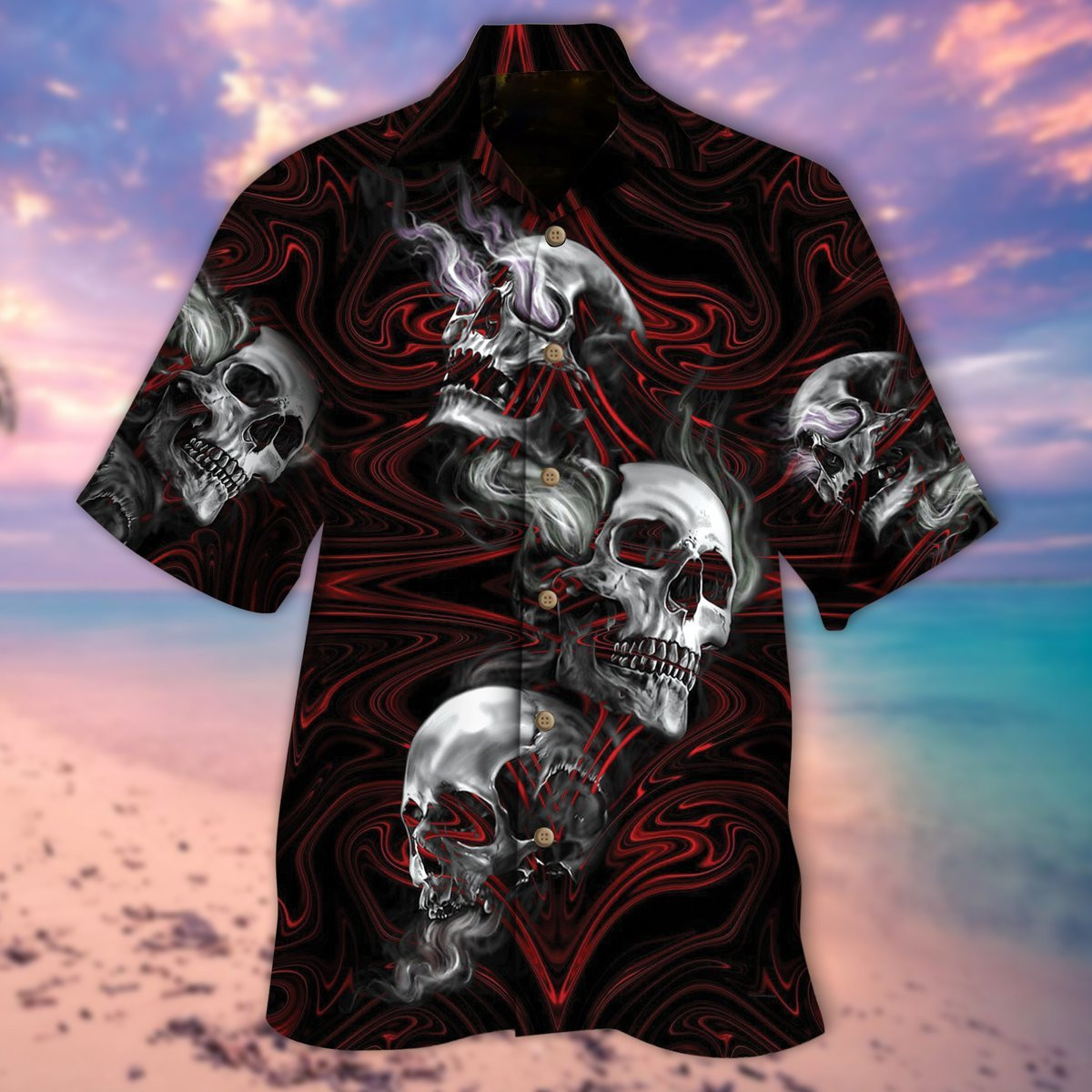 Spectre Skull Hawaiian Shirt