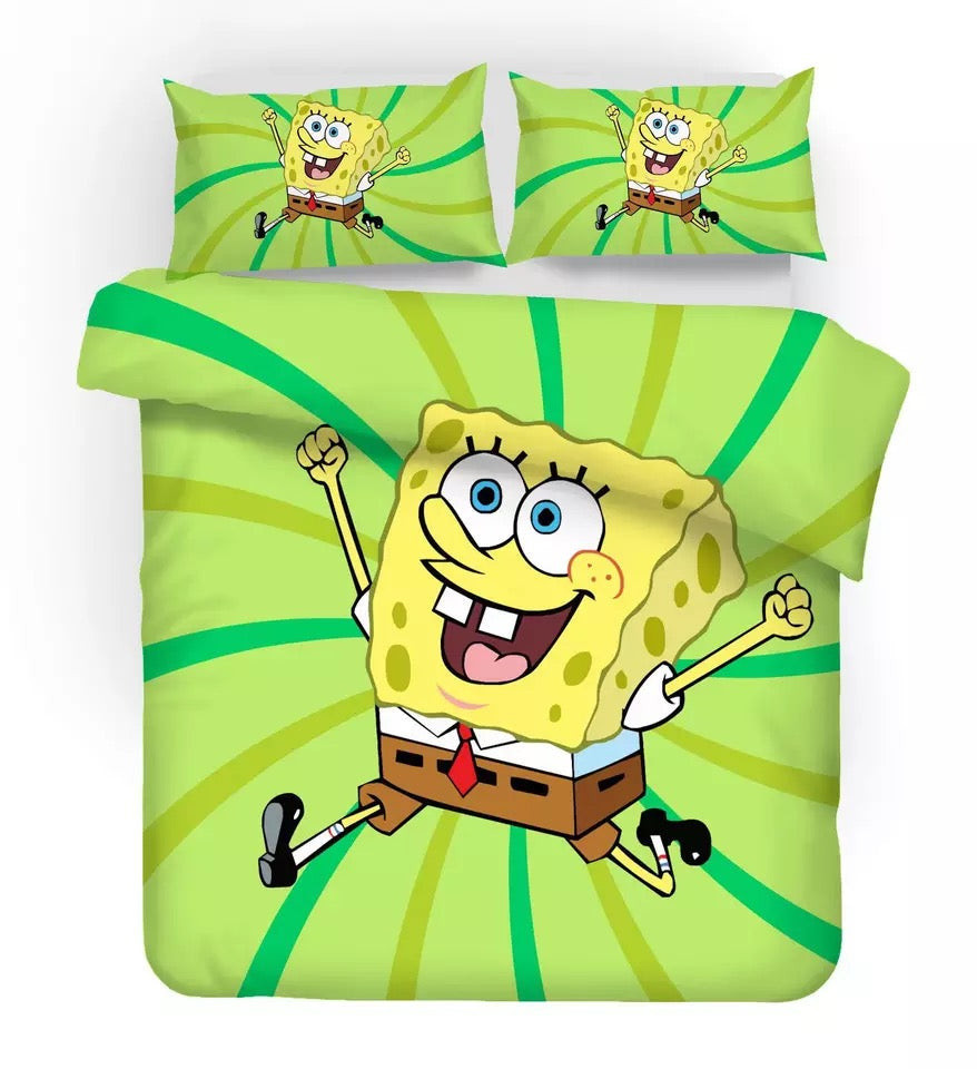 SpongeBob SquarePants #4 Duvet Cover Quilt Cover Pillowcase Bedding Set Bed Linen Home Decor