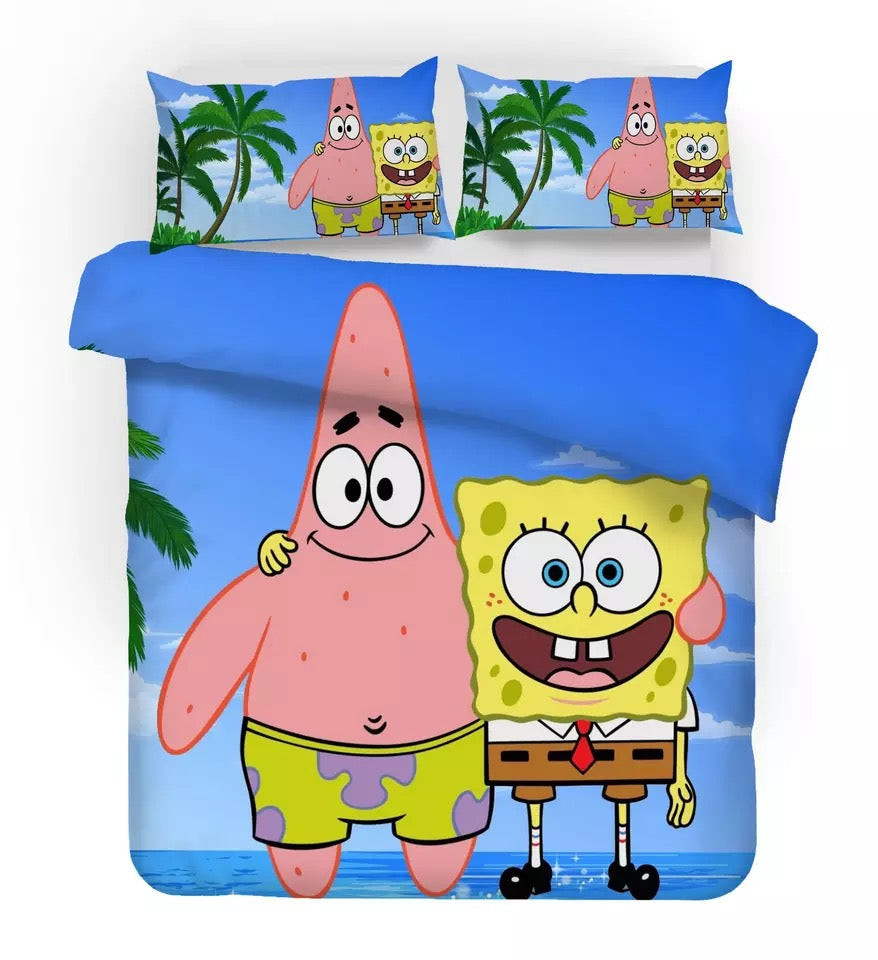 SpongeBob SquarePants #5 Duvet Cover Quilt Cover Pillowcase Bedding Set Bed Linen Home Decor