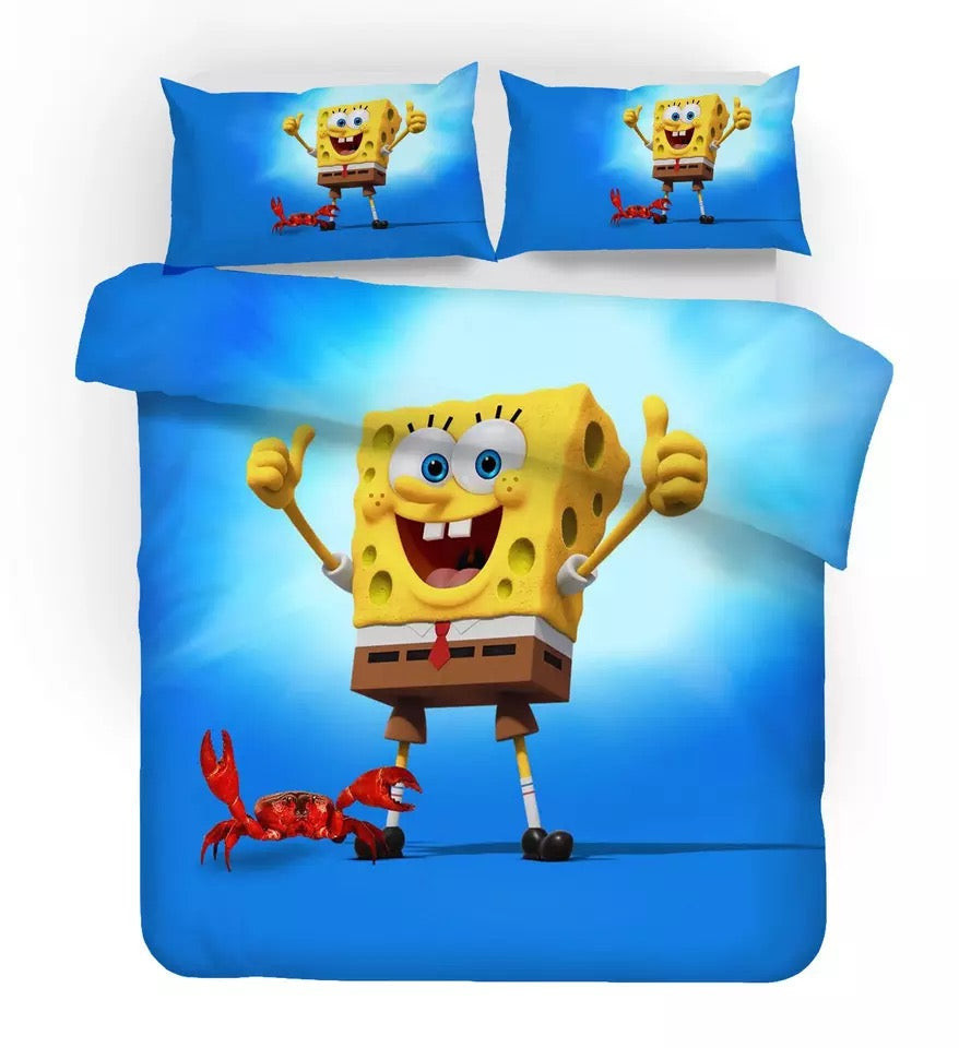 SpongeBob SquarePants #7 Duvet Cover Quilt Cover Pillowcase Bedding Set Bed Linen Home Decor