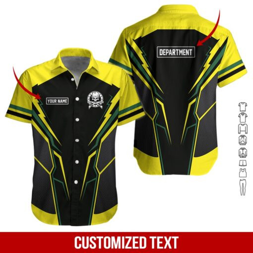 Sporty Heavy Equipment Personalized Hawaiian Shirt