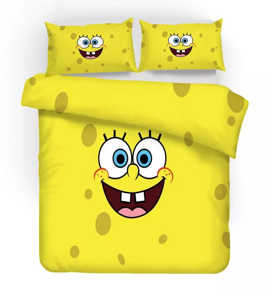 Square Pants Sponge Bob #2 Duvet Cover Quilt Cover Pillowcase Bedding Set Bed Linen Home Decor