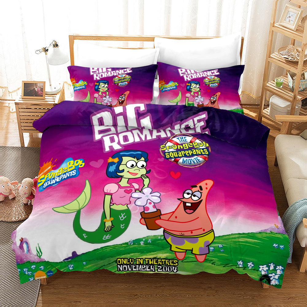 Square Pants Sponge Bob #21 Duvet Cover Quilt Cover Pillowcase Bedding Set Bed Linen Home Decor