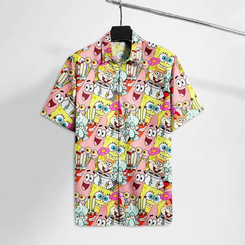 Squarepants Sponge And Friends Hawaiian Shirt
