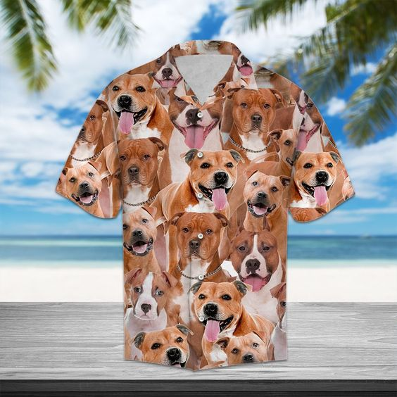 Staffordshire Terrier Hawaiian Shirt