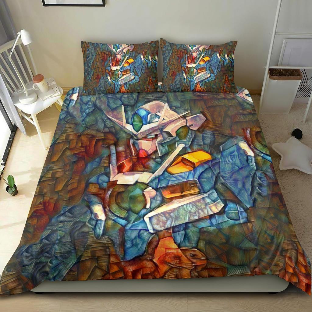Stained Gundam Bedding Set Duvet Cover Pillowcase