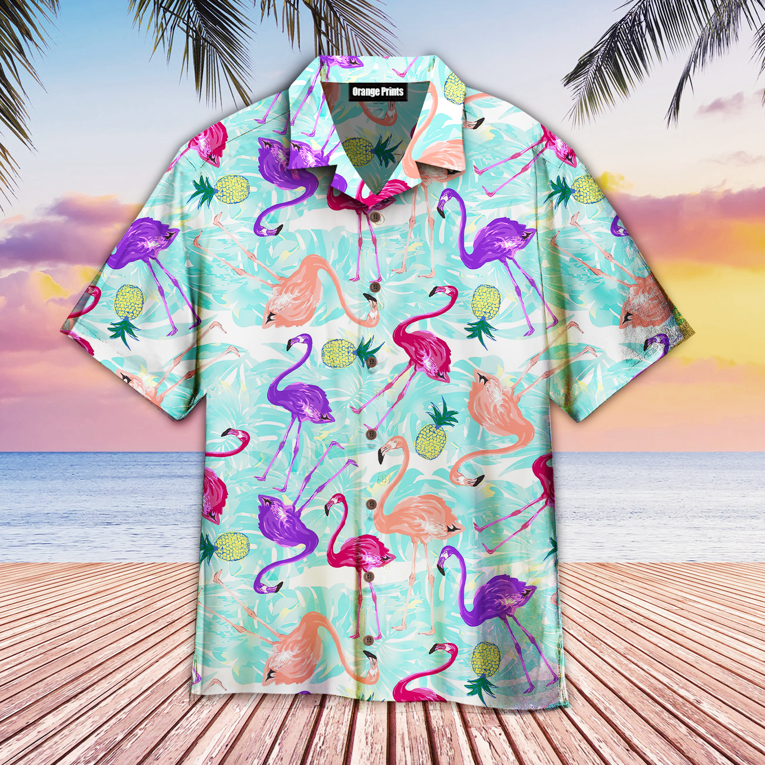 Stand Tall And Be A Fabulous Flamingo Funny Hawaiian Shirt