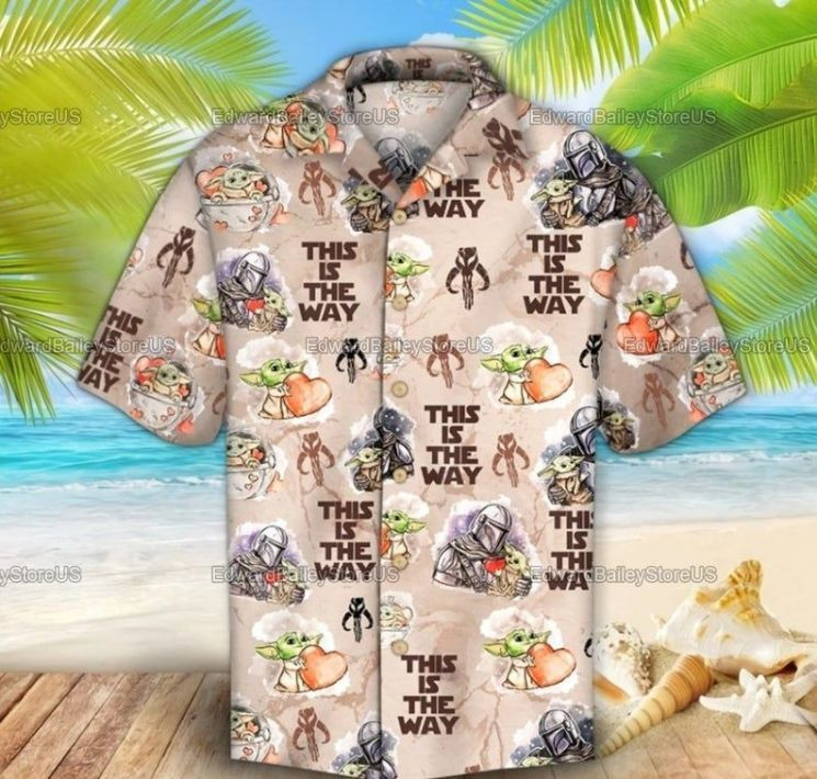 Star Wars Baby Yoda And Darth Vader Hawaiian Shirt
