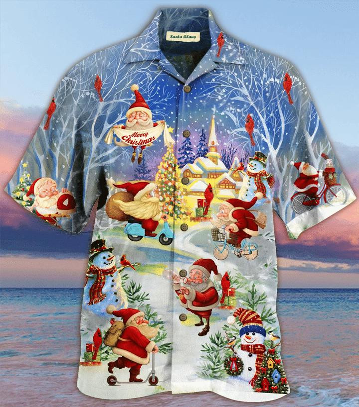 Stay Cool Santa Claus Hawaiian Shirt